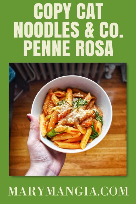 The easiest and healthy copycat recipe for Noodles & Co.'s famous Penne Rosa dish! A healthier take on an American classic, you'll love this any day of the week. Copycat Penne Rosa Noodles And Company, Noodles Penne Rosa Recipe, Penne Rosa Noodles And Company, Noodles And Company Penne Rosa, Recipe For Noodles, Penne Rosa Recipe, Penne Rosa, Noodles And Company, Cozy Fall Recipes