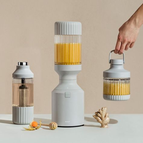 From the maker of Nutribullet, this new personal blender is even mightier. Beast Blender, Kitchen Equipment Storage, Blender Smoothie, Hydration Bottle, Master Thesis, Best Smoothie, Smoothie Blender, Equipment Storage, Pebble Grey