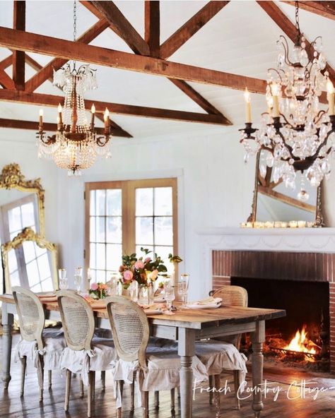 French Country Living, French Vintage Decor, Long Room, Fireside Chairs, Living Room Furniture Arrangement, French Country Living Room, Comfy Seating, Versatile Furniture, Country Living Room