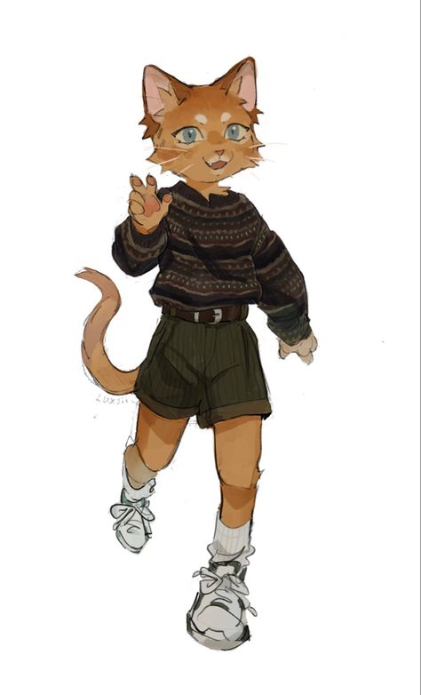 Anthro Cat Reference, Anthro Cat, Normal Quotes, Cat Reference, Cat Character, An Aesthetic, Human Art, A Guy Who, Art Block