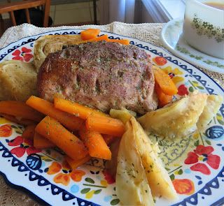 Pot Roasted Pork with Cabbage & Carrots Pork With Cabbage, Pork Loin Ribs, Cabbage And Potatoes, Pork And Cabbage, The English Kitchen, Pork Roast Recipes, Pork Loin Recipes, English Kitchen, Roasted Pork