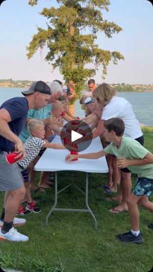 2.1M views · 88K reactions | This was a cup above all other games 🤣🥤 (see what I did there?). Play this next time you’re with a group of people! Thanks @agirlandagluegun for the inspo! Our family had a blast! | Sarah Molitor + Tim + Our 7 Kids • Family Life Outdoor Games For Large Groups, Cups Games For Adults, Games For Big Groups, Rs Photo, Advisory Activities, Family Olympics, Large Group Games, Group Games For Kids, Reunion Games