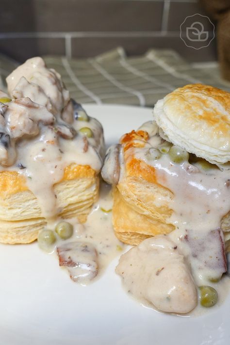 Chicken Vol Au Vent Recipe, Vol Au Vent Recipe, Chicken Vol Au Vent, Chicken And Mushrooms, Bacon Stuffed Mushrooms, Vol Au Vent, Mushroom Chicken, Special Dinner, Delicious Chicken