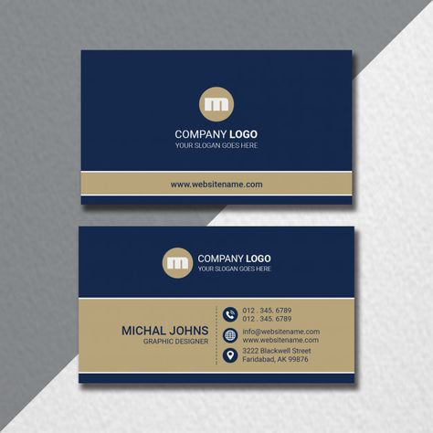 Flat business card template Premium Psd | Premium Psd #Freepik #psd #business-card #business #card #template Education Business Card, Head Template, Social Media Images Design, Illustration Business Cards, Visiting Card Templates, Illustration Business, Beautiful Business Card, Id Card Template, Visiting Card Design