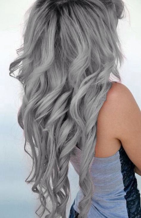 Pelo Silver Grey Hair Dye, Hair Dye Shades, Grey Hair Wig, Grey Hair Dye, Silver Hair Color, Silver Grey Hair, Grey Hair Color, Pastel Hair, Grunge Hair