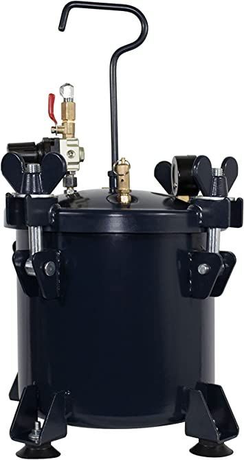 CALIFORNIA AIR TOOLS 255C 2.5 Gallon Pressure Pot for Casting, Blue Pressure Pot, Portable Air Compressor, Ball Valve, Relief Valve, Blue Accessories, Air Hose, Resin Casting, Pressure Washer, Air Tools