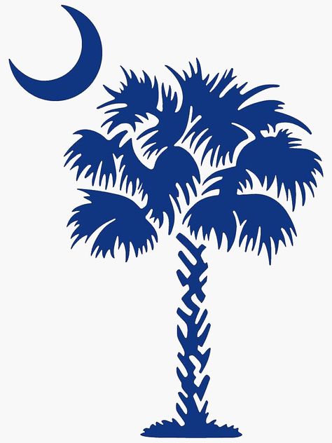 "South Carolina Palm" Sticker by baileymincer | Redbubble South Carolina Tattoo, South Carolina Art, Palmetto Tree, Tattoos For Dog Lovers, Foot Tattoos For Women, Travel Keepsakes, Silhouette Clip Art, Monogram Decal, Tree Tattoo