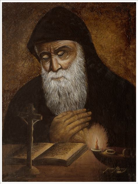 St Charbel, Jesus Artwork, The Tabernacle, Eucharist, Jesus Art, Blessed Virgin, The Monks, Amazing Art Painting, Believe In God