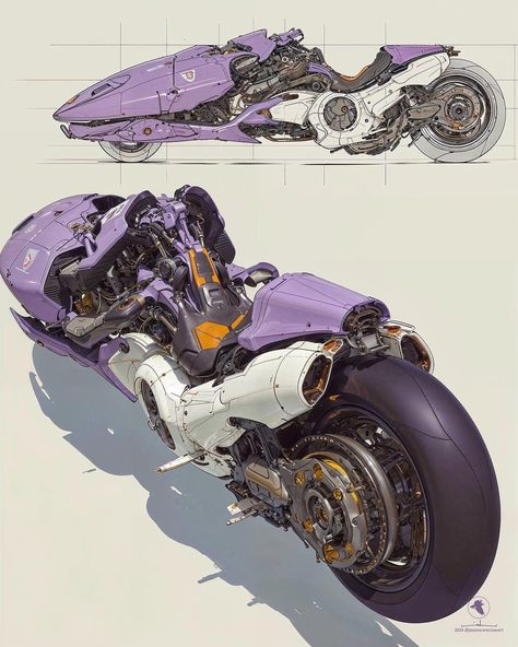 Concept Vehicles Sci Fi, Motorbike Design, Futuristic Motorcycle, Concept Motorcycles, Pretty Bike, Cyberpunk Aesthetic, Concept Car Design, Robots Concept, Robot Concept Art