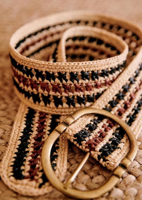 Raffia Belt, Parisian Style, Bangles