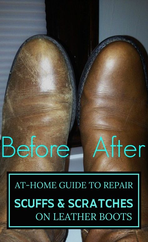 At-Home Guide To Repair Scuffs And Scratches On Leather Boots - 101CleaningTips.net Boots Makeover, Do It Yourself Quotes, Cleaning Suede, Diy Boots, Astuces Diy, Smart Ideas, Diy Cleaners, Handy Dandy, Household Products