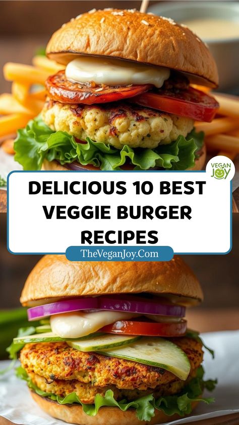 Guilt-free indulgence: 10 veggie burgers that taste like heaven Burger Recipes Vegetarian, Vegetarian Burgers Recipe, Vegetable Burgers Recipe, Homemade Veggie Burger, Veg Burgers Recipe, Veggie Burger Recipes, Burgers Vegetarian, Vege Burgers, Tempeh Burger