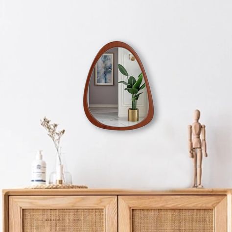 Aesthetic Mirrors, Mirrors For Living Room, Small Wall Mirror, Irregular Mirror, Freelance Design, Above The Sink, Small Wall Mirrors, Rustic Wall Mirrors, Decor Mirror