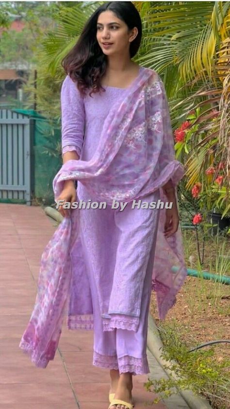 ZELLBURY Brand up to 25% off Most Beautiful Collection 2023 | All New Design | Fashion By hashu | For More Designs Click on our YouTube link...? 😵‍🫣🧐😵‍ Lilac Kurta Women, Suits For Women Indian Neck Design, Lilac Indian Outfit, Lavender Suits For Women Indian, Aline Kurti Design, Kurti Tunics, Informal Clothes, Indian Bridal Wear Red, Georgette Kurtis