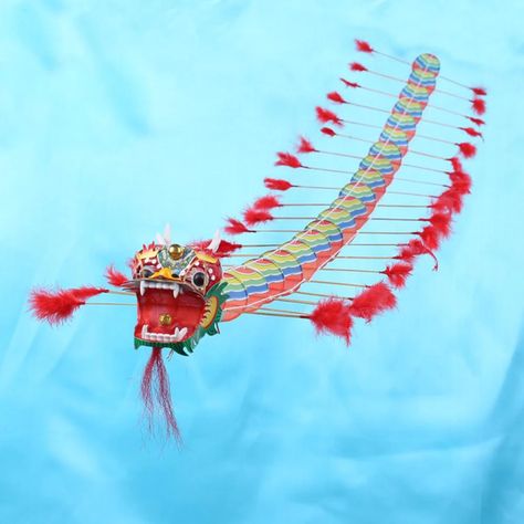 Chinese Traditional Dragon, Chinese Kites, Dragon Kite, Traditional Dragon, Kite Accessories, Kites For Kids, Kite Designs, Lucky Dragon, Flying Toys