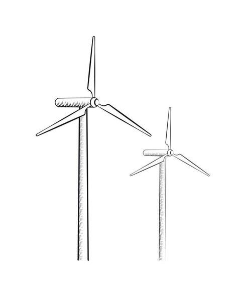 Wind turbines flat chalk element design. Energy generation. Editable pictogram isolated on white background. Creative and customizable clipart. Vector illustration for brochure, poster decoration Electricity Pylon Drawing, Wind Energy Poster, Wind Farm Illustration, Wind Turbine Illustration, 3d Printed Wind Turbine, Change Tattoo, Wind Turbine Architecture Building, Free Poster Printables, Poster Decorations