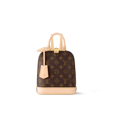 LOUIS VUITTON® - Alma Backpack - Monogram Lv Alma, Trunk Bag, Wallet Pouch, Louis Vuitton Official, Monogram Bag, City Bag, Canvas Handbags, Color Dorado, Vuitton Bag