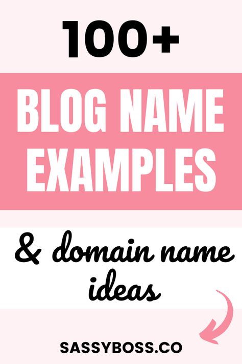 Blog Name Examples & Available Domain Name Ideas For Your Blog 2022 Website Names Ideas, Creative Blog Names, Food Blog Names, Blog Name Ideas, Fashion Blog Names, Domain Name Ideas, Website Names, Blogging Ideas, Starting A Blog