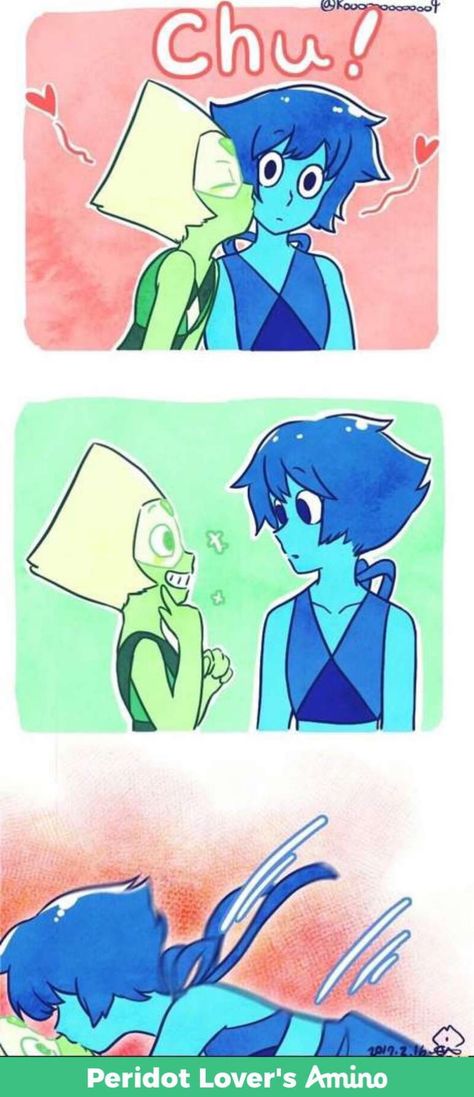 Steven Universe Ships Kiss, Lapis X Peridot Kiss, Peridot X Lapis Comic, Lapis X Peridot Comic Kiss, Lapidot Kiss, Lapis Lazuli X Peridot, Peridot X Lapis, Lapis X Peridot, Lapidot Comic