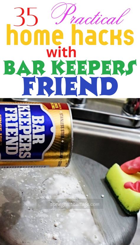 Elevate your home care with 35 smart ways to use Bar Keepers Friend! 🏡✨ From cleaning and polishing to tackling tough stains, this versatile product is a must-have. Simplify your home maintenance with these clever tips! #BarKeepersFriend #HouseholdHacks #CleaningSolutions #HomeCare Barkeepers Friend, Cleaning Stainless Steel Appliances, Cleaning With Hydrogen Peroxide, Borax Cleaning, Clean Grout, Remove Rust Stains, Removing Rust, Bar Keepers Friend, Baking Soda Cleaning