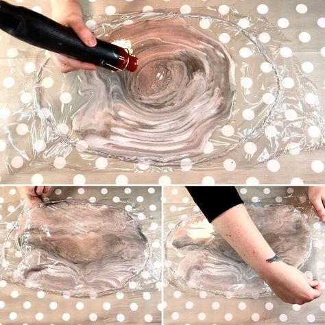 How to Make a Marbled Resin Vase DIY | Hometalk Epoxy Vase Diy, Marble Vase Diy, Resin Vase, Diy Resin Vase, Fire Starters Diy, Diy Snowman Ornaments, Chinoiserie Vase, Easy Diy Decor, Rose Tutorial