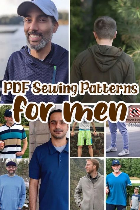 mens sewing pattern Mens Sewing Patterns Free Pdf, Easy Sewing Projects Clothes, Sewing For Men, Mens Sewing, Men Pants Pattern, Sewing Patterns Pdf, Mens Shirt Pattern, Sewing Men, Mens Sewing Patterns