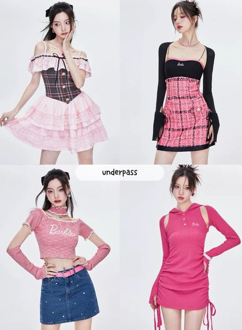 Pink Outfits Kpop, Pink Kpop Outfit, Outfit Poses, 일본 패션, Korean Girl Fashion, Kpop Fashion Outfits, 여자 패션, Stage Outfits, Kpop Outfits