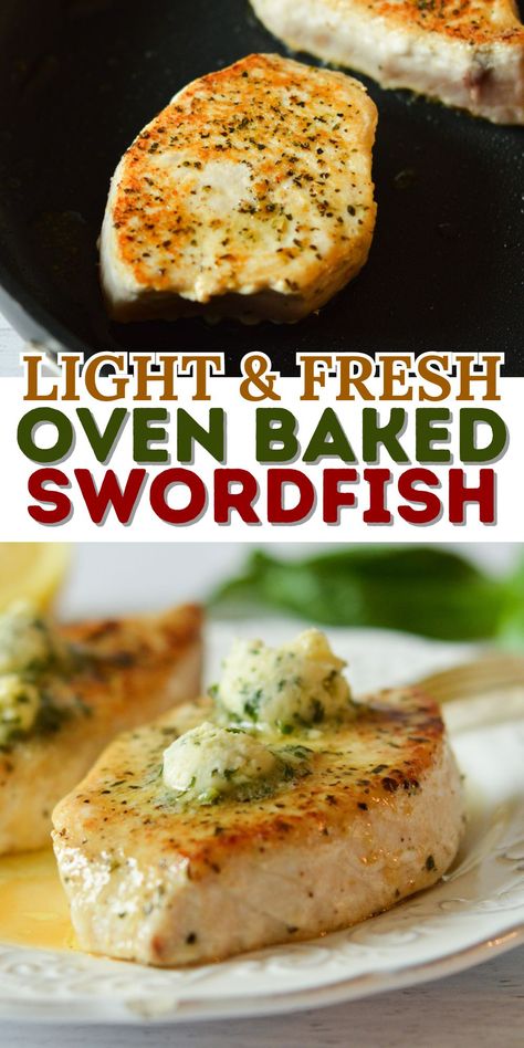 swordfish in a skillet