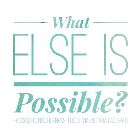 WEIP?- Ask What Else Is Possible? to create an energetic shift in any situation. Do you desire something different than your current situation?  Or  If everything is going amazing, what if it can become even more amazing?!  🌀By asking "What else is possible?"🌀 It moves you beyond any conclusions of the way things are, and opens up the space for infinite possibilities to show up! #weip I Think I Left My Consciousness In The Sixth Dimension, Access Consciousness Bars, Access Consciousness Quotes, Expanding Consciousness, Access Consciousness Clearing Statements, Access Bars, Access Consciousness, Infinite Possibilities, Something Different