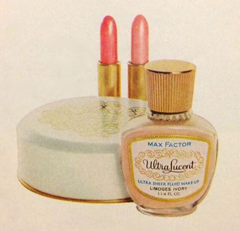 Image about cute in vintage by ✧jacquie✧ on We Heart It 1960s Makeup, Vintage Makeup Ads, Makeup Ads, Retro Makeup, Makeup Package, Retro Beauty, Makeup Guide, Vintage Cosmetics, Vintage Makeup