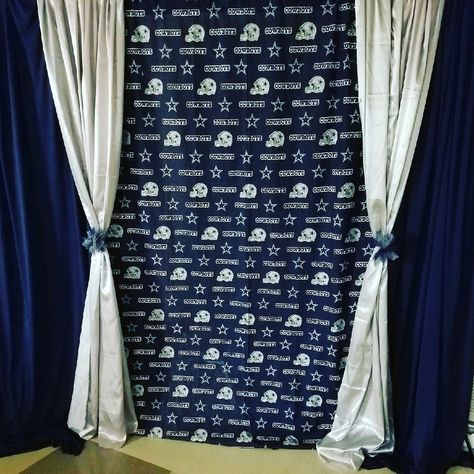 Custom event backdrops. Dallas cowboys theme. Posh Designs, LLC Dallas Cowboys Backdrop, Dallas Cowboys 40th Birthday Party, Dallas Cowboys First Birthday Party, Dallas Cowboys 30th Birthday Party, Cowboys Birthday Party, Cowboy Wedding Theme, Dallas Cowboys Nursery, Dallas Cowboys Birthday Party, Dallas Cowboys Wedding