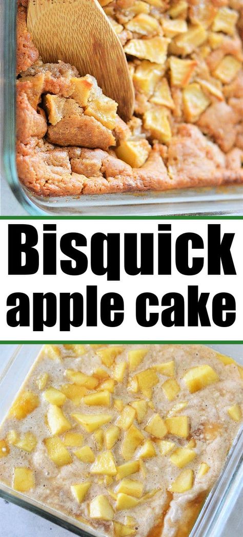 Bisquick And Apples Easy Recipes, Bisquick Quick Bread, Apple Cobbler Bisquick Recipe, Apple Bisquick Recipes, Apples And Bisquick Recipe, Quiche Bisquick Recipes, Apple Shortcake Recipes, Bisquick Banana Muffins Recipes, Bisquick Recipes Cobbler