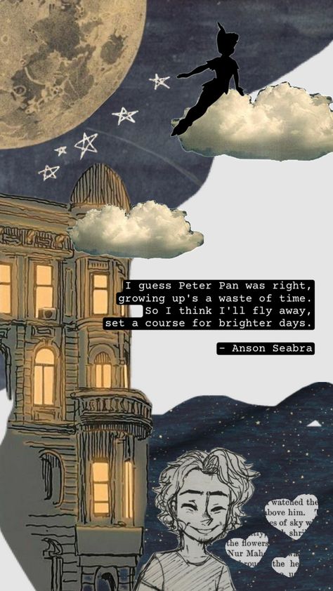 Peter Pan Was Right ✨ #ansonseabra #peterpan #lyrics #song #music #aesthetic #disney #songs #quotes #musicshuffle #musiclover #songaesthetic #songs #peterpanaesthetic #musicislife #collageart Peter Pan Was Right Song Lyrics, Peter Pan Was Right Song, Anson Seabra Wallpaper, Anson Seabra Aesthetic, Peter Pan Aesthetic Wallpaper, Anson Seabra Lyrics, Peter Pan Was Right, Peter Pan Tumblr, Peter Pan Aesthetic