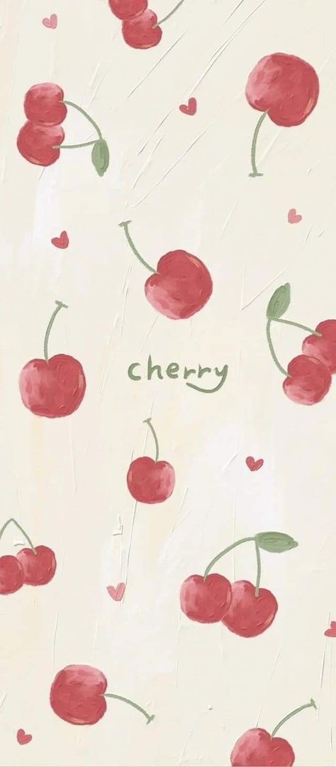 Cherry Wallpaper Aesthetic Iphone, Iphone Wallpaper Modern, Cherry Wallpaper, Pastel Pink Wallpaper, Jelly Wallpaper, Happy Wallpaper, Iphone Wallpaper Kawaii, Simple Phone Wallpapers, Soft Wallpaper