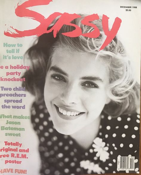 Let’s Read Sassy, December 1988! – The Avocado Sassy Magazine, Lucky Magazine, Paper Magazine, Jason Bateman, 90s Memories, Christian Slater, Girls Magazine, Teen Magazine, Sassy Girl