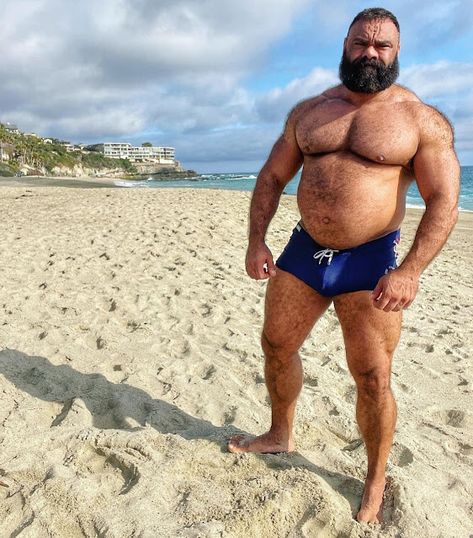 Muscle Lover: Massive Greek musclebear Giorgi Big Bearded Men, Men Bodies, Guys In Speedos, Family Forever, Beefy Men, Muscle Bear, Speedos, Bear Men, Social Media Images