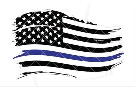 Blue Line Flag Tattoo, Back The Blue Flag, Police Tattoo, Patriotic Tattoos, Eagle Drawing, Police Flag, American Flag Svg, Flag Quilt, Flag Tattoo