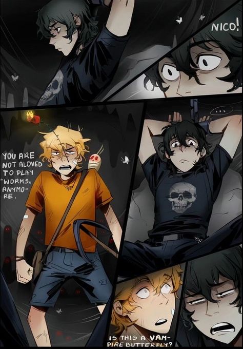 Solangelo In Tartarus, Dark Percy Fanart, Solangelo Art Cute, Grover X Percy, Solangelo Art Spicy Drawing, Solangelo Fanart Comic Spicy, Solangelo Fanart Comic, Solangelo Fanart Cute, Solangelo Aesthetic