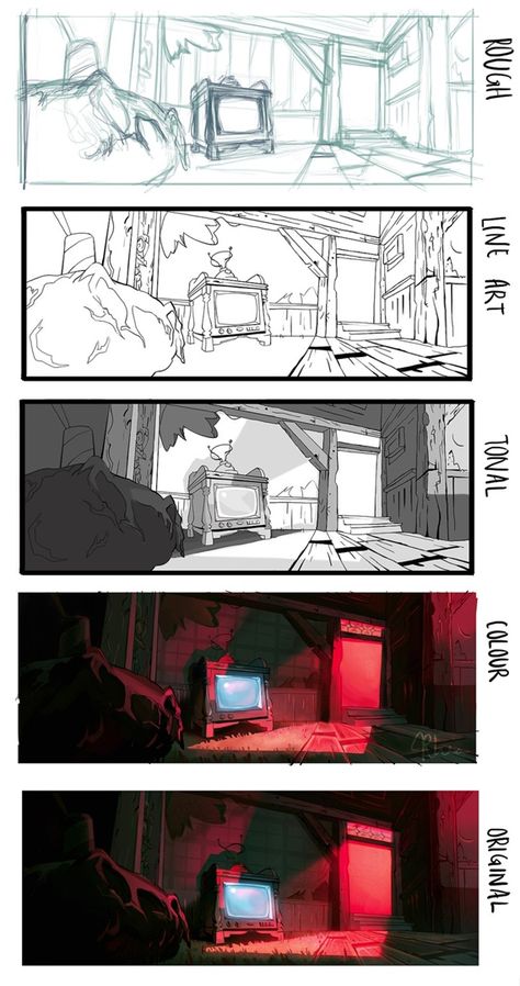 Layout Reference, Storyboard Ideas, Storyboard Illustration, Animation Storyboard, Comic Tutorial, Bg Design, Digital Painting Techniques, Comic Layout, Color Script