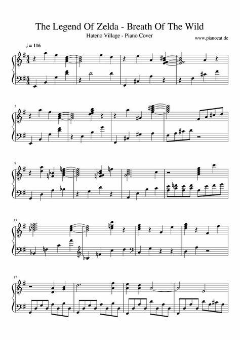 Zelda Piano Sheet Music, Hateno Village, Piano Teaching Games, Popular Piano Sheet Music, Trombone Sheet Music, Drums Sheet, Drum Sheet Music, Music Tabs, Violin Sheet