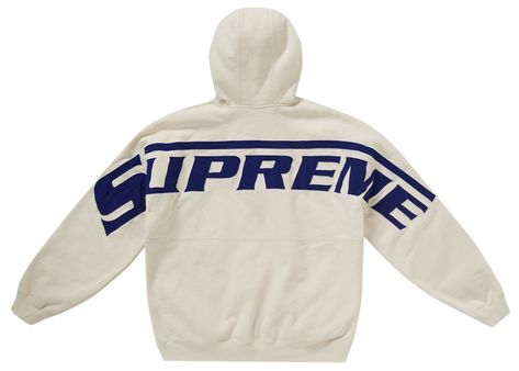 Men's Supreme Wrapped Half Zip Hooded Sweatshirt in Stone Hot Sneakers, The Supreme, Jordan Retro, Adidas Yeezy, Half Zip, Hooded Sweatshirt, Trading Cards, Clothing Items, Hooded Sweatshirts