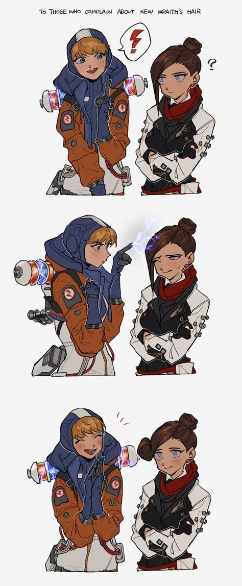 Apex Legends Fanart Wraith, Wraith X Wattson Apex Legends Fanart, Apex Legends Wattson Art, Apex Legends Ships, Wraith And Mirage, Wraith Fanart, Apex Comics, Apex Legends Wattson, Apex Art