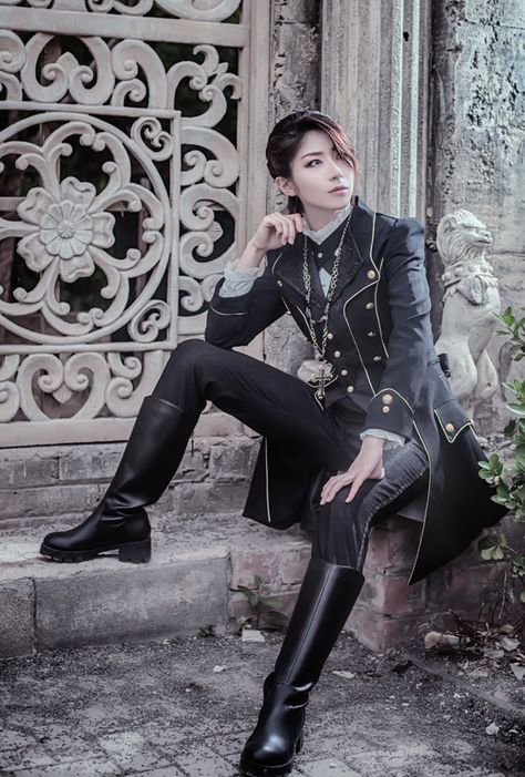 Immortal Thorn -The Forever Rose- Ouji Lolita Jacket Mode Steampunk, Prince Clothes, Royalty Aesthetic, Royal Aesthetic, Idee Cosplay, Gothic Style, Dark Beauty, Steampunk Fashion, Fantasy Clothing