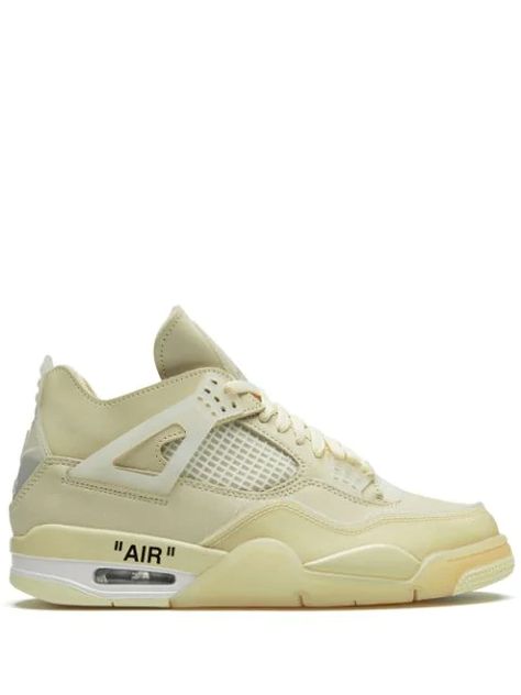 Air Jordan 4 Off White, Jordan 4 Off White, Nike Air Jordan 4, Dr Shoes, Jordan Shoes Girls, Jordan 4 Retro, Hype Shoes, Colorful Shoes, Air Jordan 4