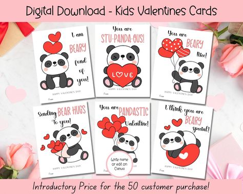 Panda Classroom, Construction Valentines, Train Valentine, Elephant Valentine, Valentine Cards For Kids, Classroom Valentine Cards, Bunny Valentines, School Valentines, Owl Valentines