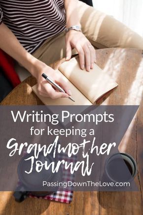 What to include in a Grandmother Journal. Writing prompts, tips and ideas for keeping a Grandmother Journal. Your feelings, memories, and stories for your Grandmother Journal Grandma Journal, Grandparents Activities, Diy Notebooks, Things To Write, Family History Projects, Grandparents Quotes, Family History Book, Grandma Quotes, Grandmothers Love