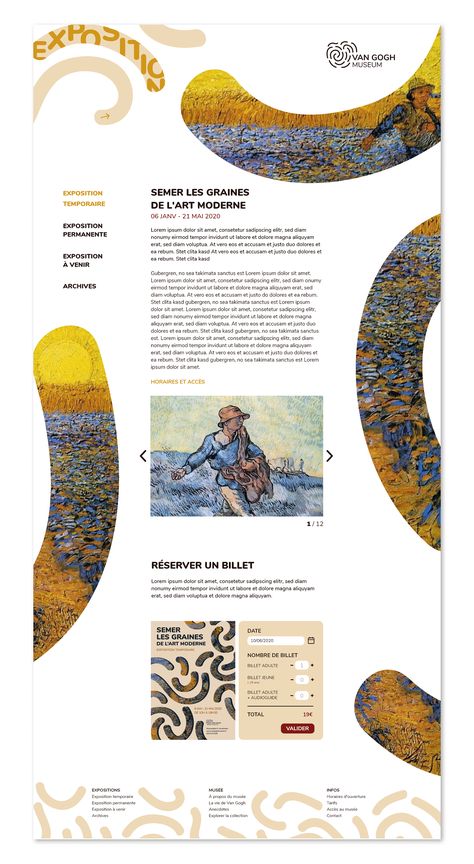 Van Gogh Infographic, Van Gogh Graphic Design, Van Gogh Magazine, Museum Infographic, Museum Flyer, Museum Poster Design, Van Gogh Book, Museum Magazine, Art Magazine Cover