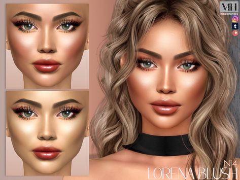 Strong full-face blush in 4 colors - HQ Compatible. Sims 4 Cc Blush, Magic Hands, Sims4 Cc, The Sims4, Sims 4 Cc, The Sims Resource, Sims Resource, Full Face, The Sims 4