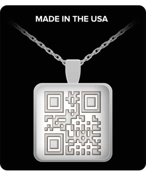 QR Code Necklace Qr Code Jewelry, Qr Code Necklace, Dark Background Wallpaper, Square Necklace, Square Pendant, Glass Mosaic, Dark Background, Background Wallpaper, Necklace Sizes