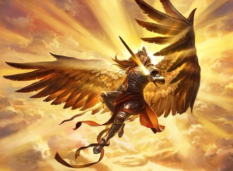 Mtg Art, Angel Warrior, Ange Demon, Wow Art, Angels And Demons, Arte Fantasy, Fantasy Inspiration, Angel Art, Best Artist